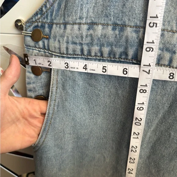 Cider Light Blue Denim Overalls - Picture 4 of 9